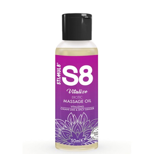 STIMUL8 - S8 VITALISIERENDES EROTISCHES MASSAGEÃL LIMETTE 50 ML